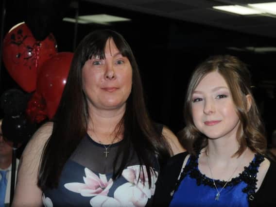 Beth and her mum Angela at the ball.