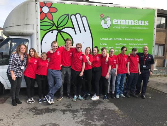 The young Prince's Trust volunteers at Emmaus