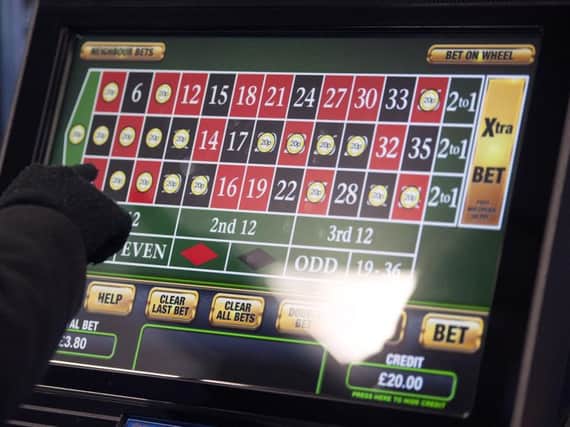 Roulette played on a fixed odds betting terminal - or FOBT.