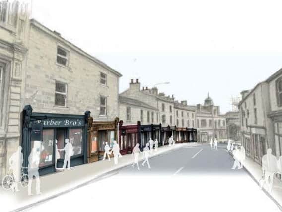 An artists impression of how Padiham High Street could look (s)
