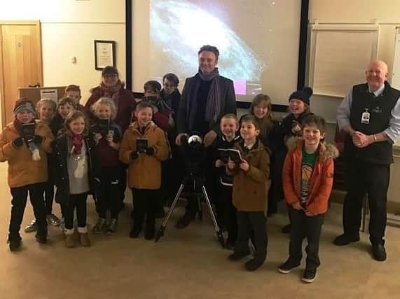 The stargazing session for children at Burnley's Towneley Hall.