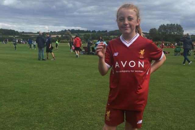 Maddy Duffy's footballing skills have won her a role in a TV advert.