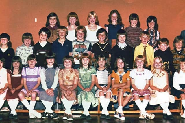 St Mary Magdalene's RC School 1977-78 submitted by Gary Scully.Back row left to right: Lisa Bamber, Joanne Wright, Heather Aspinall, Tracy Riley, Donna Ashworth, Melanie Grice.Middle row: Anthony Woodward, Gary Scully, Michael Hipwell, Pau Veldon, Mark Balko, Damien Swindles, Andrew Baker, Peter Spence, David Britten, Matthew Campbell and teacher Mr Faye.Front row: Deborah Forbes, Danielle Cregg, Alison McCormick, Bernadette McNeilly, Adele Clough, Tracy Naylor, Deborah Brennan, Susan Barlow, Suzanne Cunliffe, Sandra Blackburn, Tracy Astin.