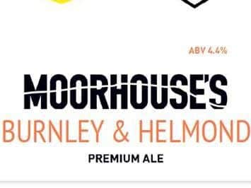 Local brewery Moorhouses have also produced a beer tap label.