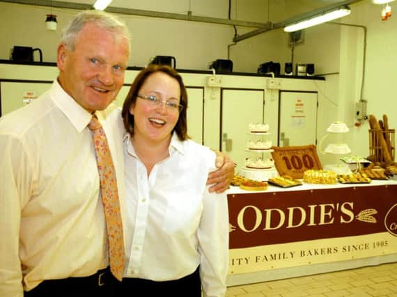 Bill Oddie, who has died at the age of 76, with his daughter Lara who works as marketing director for the family business.