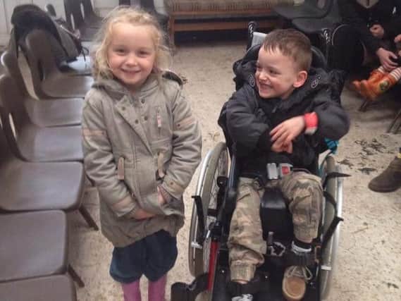 Keira-Louise (left) with her best friend, Noah Pickard.