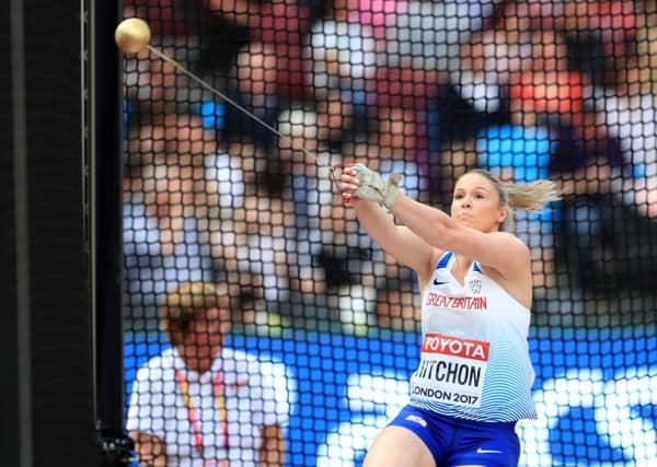 Great Britain's Sophie Hitchon competes in the Women's Hammer Throw during day two of the 2017 IAAF World Championships at the London Stadium. PRESS ASSOCIATION Photo. Picture date: Saturday August 5, 2017. See PA story ATHLETICS World. Photo credit should read: Adam Davy/PA Wire. RESTRICTIONS: Editorial use only. No transmission of sound or moving images and no video simulation.