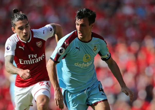 Burnley's Jack CorkPhotographer Rob Newell/CameraSportThe Premier League - Arsenal v Burnley - Sunday 6th May 2018 - The Emirates - LondonWorld Copyright Â© 2018 CameraSport. All rights reserved. 43 Linden Ave. Countesthorpe. Leicester. England. LE8 5PG - Tel: +44 (0) 116 277 4147 - admin@camerasport.com - www.camerasport.com