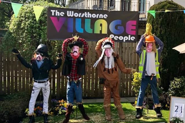 The Worsthorne Village People came third in the Scarecrow Festival