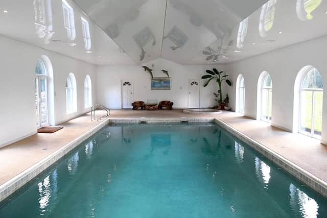 As well as nine bedrooms, the home also has a heated indoor swimming pool.