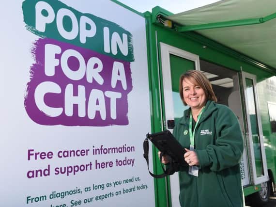 Geri Timmis is part of the Macmillan Cancer Support team which is coming to Burnley to answer any questions on the illness. (s)