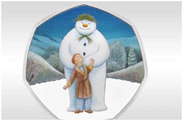 Coin collectors can celebrate, as the Royal Mint has released a 50p coin with a new design featuring beloved children’s character, The Snowman (Photo: Royal Mint)