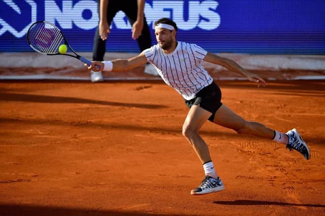 Bulgarian tennis player Grigor Dimitrov has tested positive for coronavirus after playing in a tournament (Photo: ANDREJ ISAKOVIC/AFP via Getty Images)