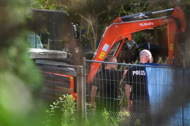 German police are searching an allotment in Hanover, in connection to the investigation of the disappearance of Madeleine McCann (Photo Alexander Koerner/Getty Images)