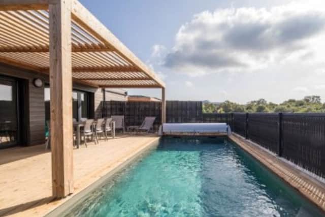 Take a swim in a private pool at Les Terrasses d'Arsella.